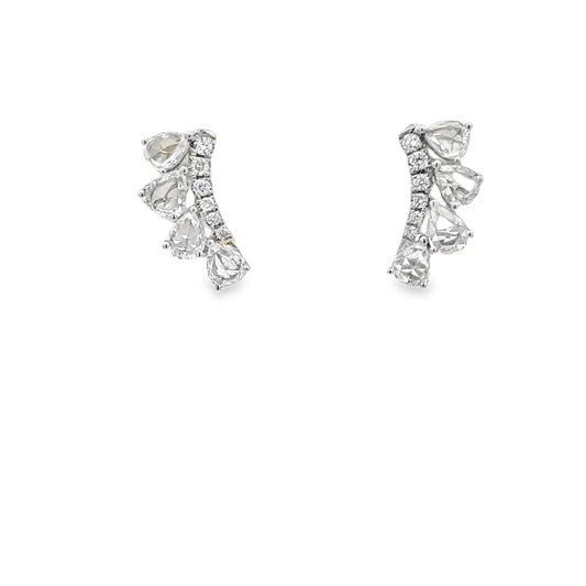 18K White Gold Diamond Stud Earrings (0.70ct)