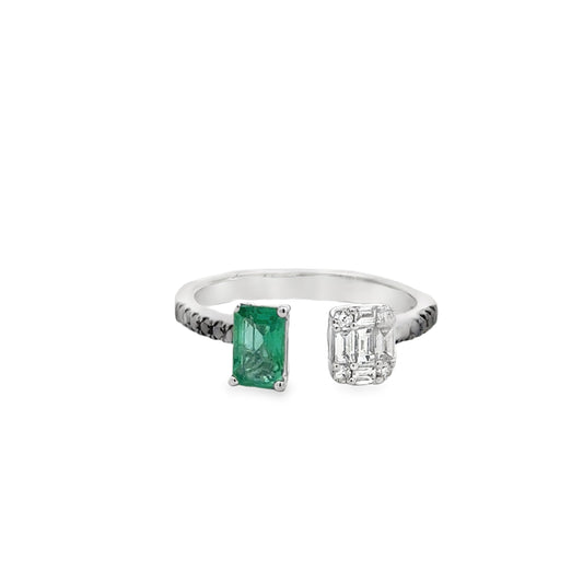 18k-white-gold-emerald-diamond-fashion-ring