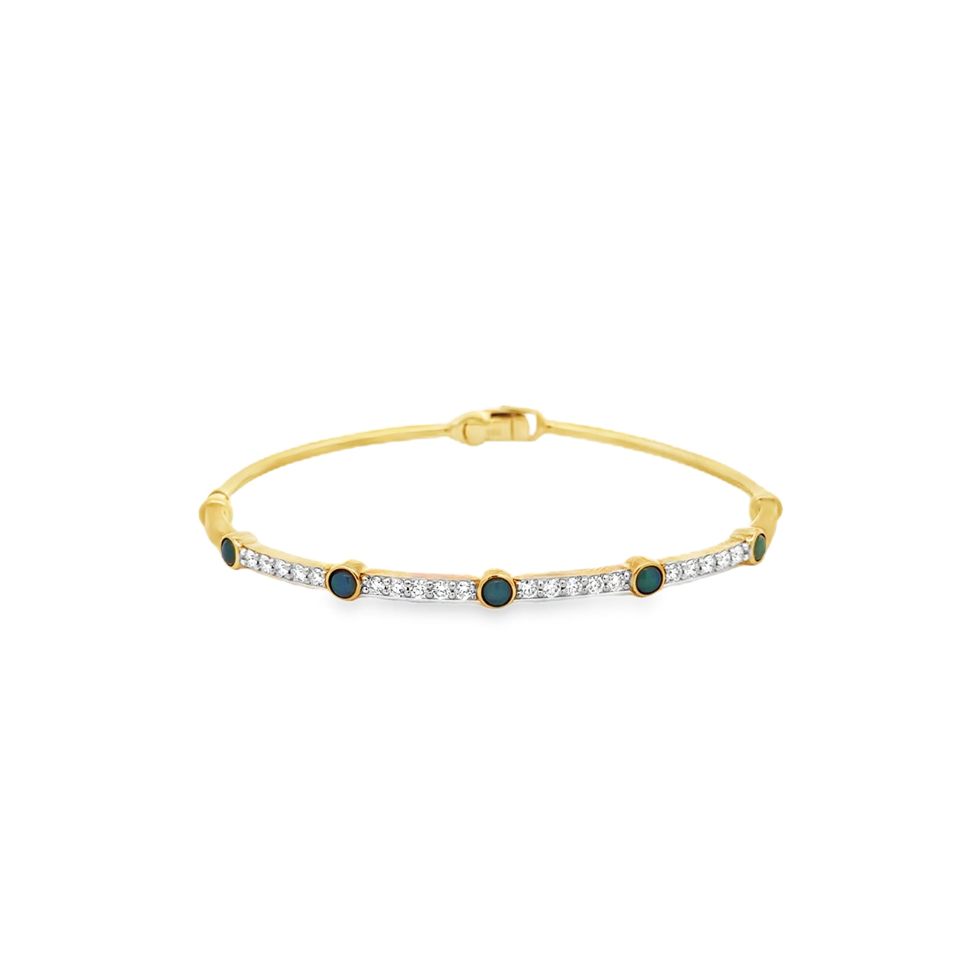 18k-yellow-gold-opal-diamond-bangle-bracelet-0-80ct-diamonds-