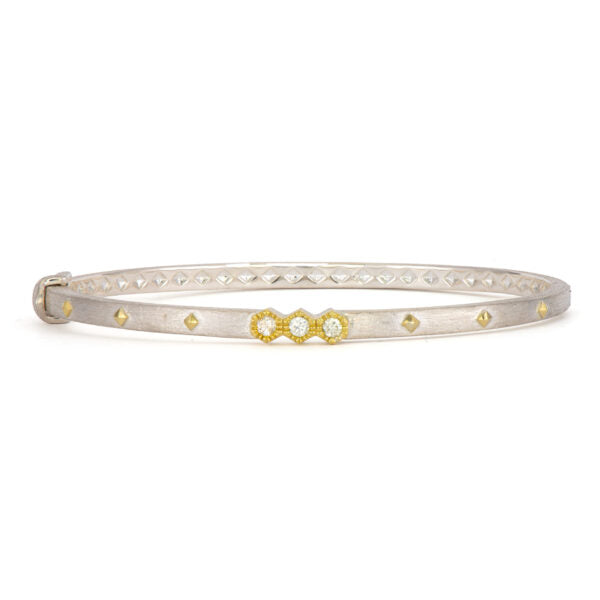 18k-yellow-gold-and-sterling-silver-three-diamond-hexagon-bangle