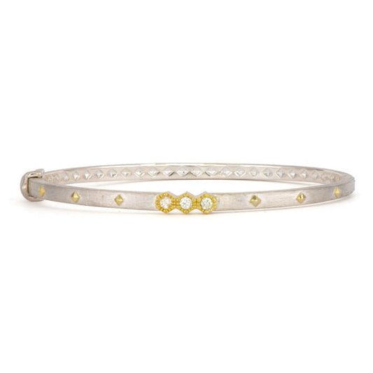 18k-yellow-gold-and-sterling-silver-three-diamond-hexagon-bangle