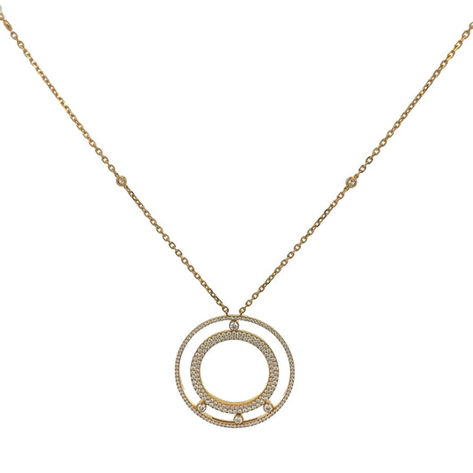 18K Yellow Gold Diamond Fashion Necklace (1.70ct)