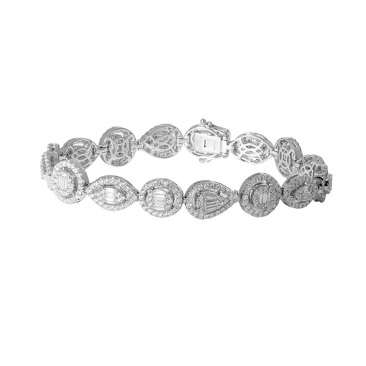 18K White Gold Diamond Tennis Bracelet KIBR22789W