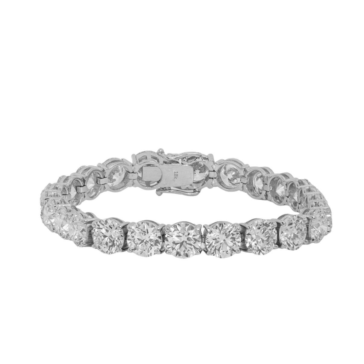 18K White Gold Tennis Bracelet LMG8718
