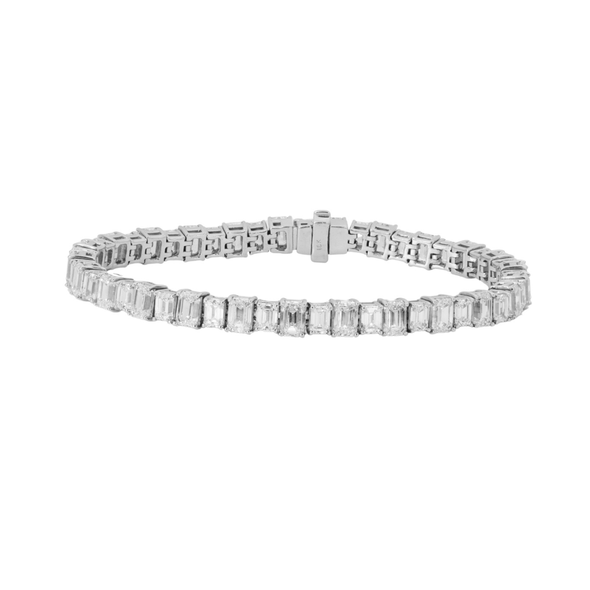 18K White Gold Diamond Tennis Bracelet LMG8495