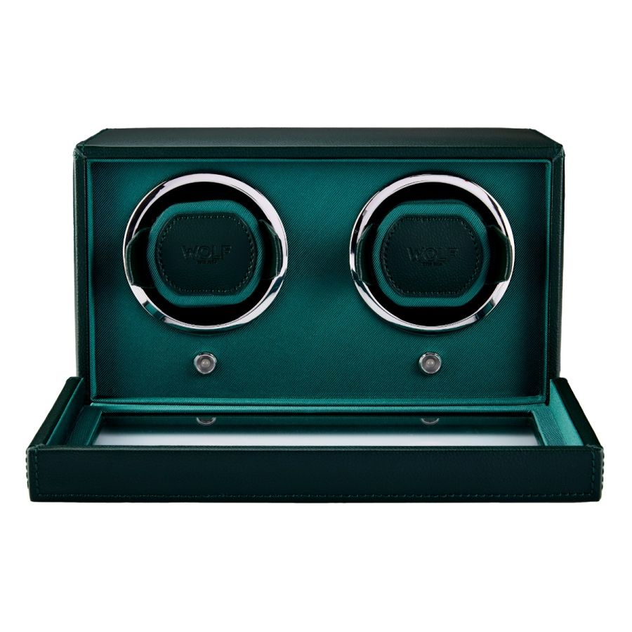 Wolf Cub Double Watch Winder with Cover 461241