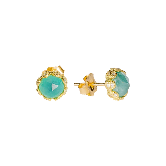 6 mm Grandidierite Stud Earrings