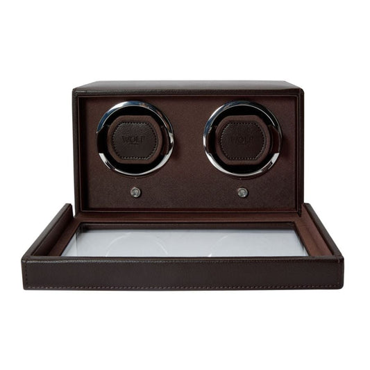 Wolf Cub Double Watch Winder with Cover 461206