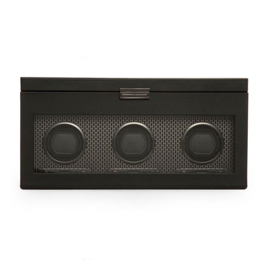 Wolf Axis Triple Watch Winder With Storage 469403