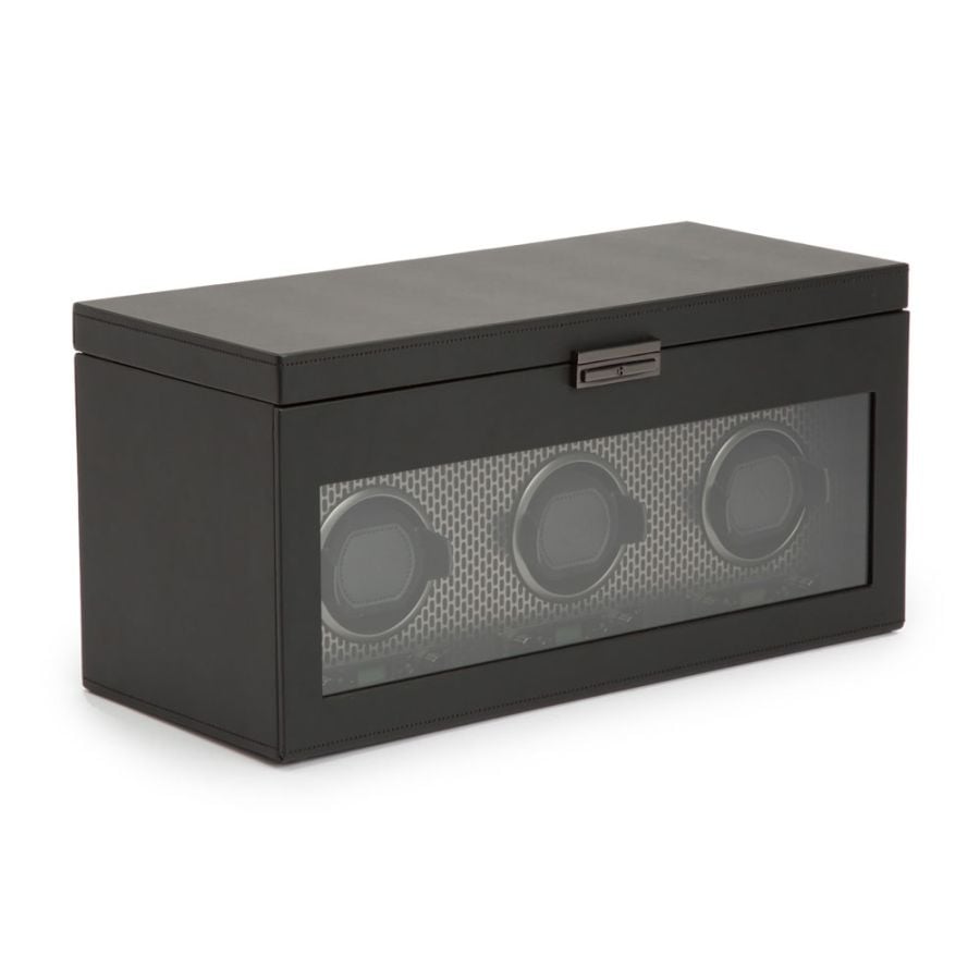 Wolf Axis Triple Watch Winder With Storage 469403